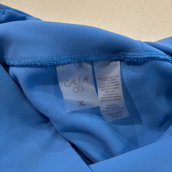 Calia by Carrie Underwood Seamed Essential Ribbed Legging Blue Size XL - Picture 4 of 4